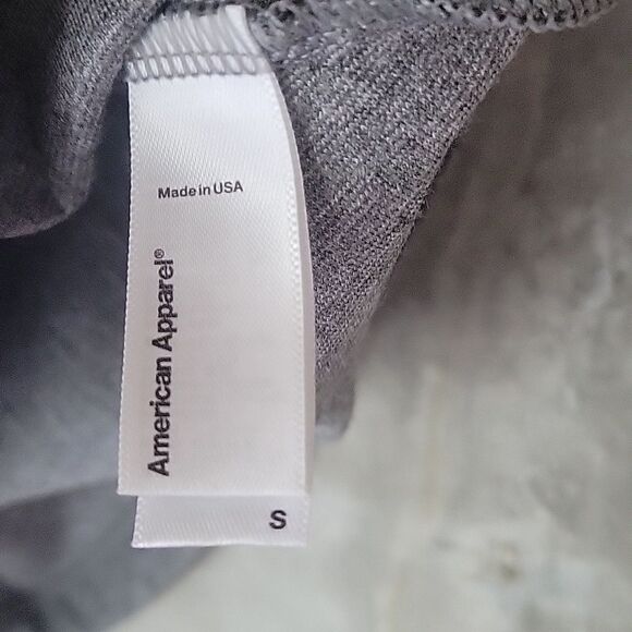 VTG American Apparel Gray Y2k Skater Mini Fit Flare Indie Sleaze Grunge Dress S - Picture 4 of 14